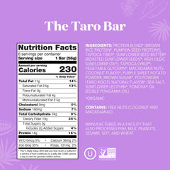 The Taro Bar (Best By July 21st, 2026) - Protein Bars